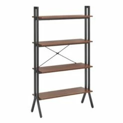 Best deal 😀 Connection 4-Tier Bookshelf - Buylateral Walnut 🎉 -Bookshelves And Bookcases store unnamed file 2669