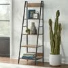 Flash Sale ⭐ 65" Denton Ladder 5 Tier Shelf Walnut/Black - Buylateral 😍 -Bookshelves And Bookcases store unnamed file 2671