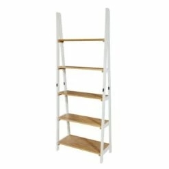 Wholesale 😉 72.25" Medford Ladder Bookshelf Distressed White - OSP Home Furnishings ❤️ -Bookshelves And Bookcases store unnamed file 2676