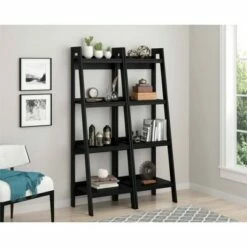 Wholesale 🥰 Viewfield 4 Shelf Ladder Bookcase Bundle - Room & Joy Light Gray ⭐
