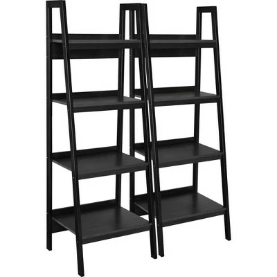 Wholesale 🥰 Viewfield 4 Shelf Ladder Bookcase Bundle - Room & Joy Light Gray ⭐ 4 Wholesale 🥰 Viewfield 4 Shelf Ladder Bookcase Bundle - Room & Joy Light Gray ⭐ - Image 2