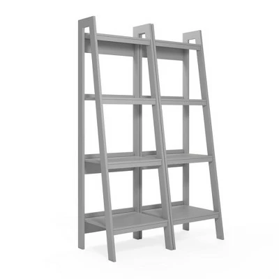 Wholesale 🥰 Viewfield 4 Shelf Ladder Bookcase Bundle - Room & Joy Light Gray ⭐ 10 Wholesale 🥰 Viewfield 4 Shelf Ladder Bookcase Bundle - Room & Joy Light Gray ⭐ - Image 8
