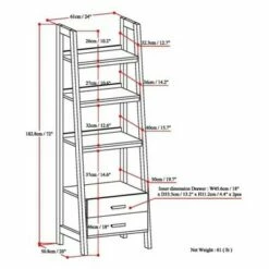 Cheap ✔️ 72"x24" Hawkins Solid Wood Ladder Shelf with Storage - Wyndenhall Distressed Gray 🥰 -Bookshelves And Bookcases store unnamed file 2716