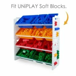 Cheapest ✨ UNiPLAY Toy Organizer With 12 Removable Storage Bins and Block Play Panel, Multi-Size Bin Organizer 🌟 -Bookshelves And Bookcases store unnamed file 278
