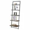 Brand new 🧨 72.25" Laredo 5 Tier Ladder Bookcase/shelf Natural/Antique Black - Breighton Home 😀 -Bookshelves And Bookcases store unnamed file 2797