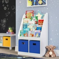 Hot Sale 🧨 Kids' Bookrack with 2 Cubbies - RiverRidge Home ⭐