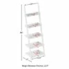 Budget ❤️ Lavish Home 5-Tier Ladder Bookshelf - Leaning Decorative Shelves, White 🧨 -Bookshelves And Bookcases store unnamed file 2806