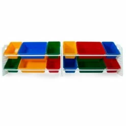 Cheapest ✨ UNiPLAY Toy Organizer With 12 Removable Storage Bins and Block Play Panel, Multi-Size Bin Organizer 🌟 -Bookshelves And Bookcases store unnamed file 281