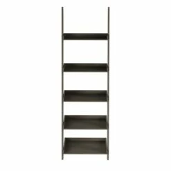 Discount 🎁 Hastings Home 5-Tier Ladder Bookshelf - Slate Gray 💯