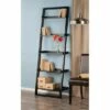 Best Sale 🌟 74.65" Bailey Leaning Shelf Black Finish - Winsome ❤️ -Bookshelves And Bookcases store unnamed file 2833