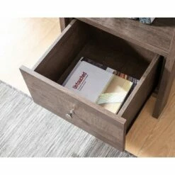 Discount 👏 71" Graci 5 Shelf with 1 Drawer Bookcase Walnut Oak - miBasics 🌟 -Bookshelves And Bookcases store unnamed file 2840