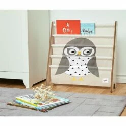 Best reviews of 🥰 3 Sprouts High Quality Multipurpose Kids and Toddler Playroom or Bedroom Storage Shelf Organizer Bookcase Furniture, Gray Owl 🎁
