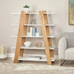 New ๐ 57" Barlum Modern Bookshelf Natural - Christopher Knight Home โญ