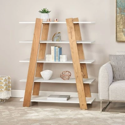 New 😍 57" Barlum Modern Bookshelf Natural - Christopher Knight Home ⭐ 3 New 😍 57" Barlum Modern Bookshelf Natural - Christopher Knight Home ⭐