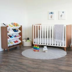 Best Sale 🌟 Morgan Mid-Century 12 Bin Toy Storage Wood/White - Humble Crew ❤️ -Bookshelves And Bookcases store unnamed file 289