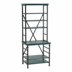 Promo ⭐ 78" Lairg Bookcase - miBasics Antique White/black 🤩