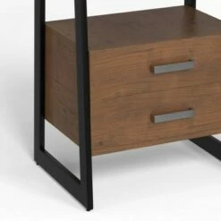 Buy 🎁 18.5" Hawkins Metal/Wood Ladder Shelf with Storage Walnut - WyndenHall 😍 -Bookshelves And Bookcases store unnamed file 2924