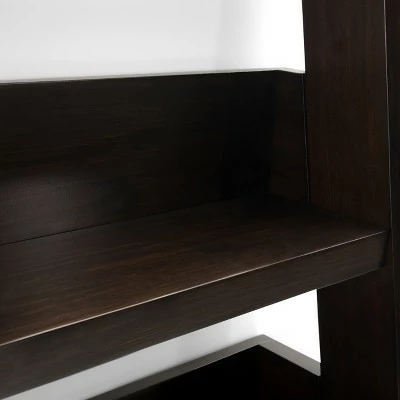 Wholesale 😍 60" Harriet Solid Wood Ladder Shelf Dark Chestnut Brown - WyndenHall 🔔 7 Wholesale 😍 60" Harriet Solid Wood Ladder Shelf Dark Chestnut Brown - WyndenHall 🔔 - Image 6