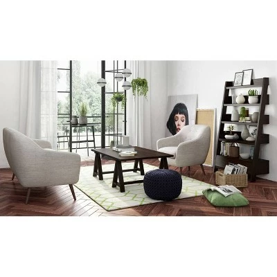 Wholesale 😍 60" Harriet Solid Wood Ladder Shelf Dark Chestnut Brown - WyndenHall 🔔 8 Wholesale 😍 60" Harriet Solid Wood Ladder Shelf Dark Chestnut Brown - WyndenHall 🔔 - Image 7