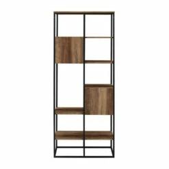 Brand new 🔔 70" Modern Industrial 5 Shelf Bookcase Plant Stand - Saracina Home Gray Wash 🧨 -Bookshelves And Bookcases store unnamed file 299