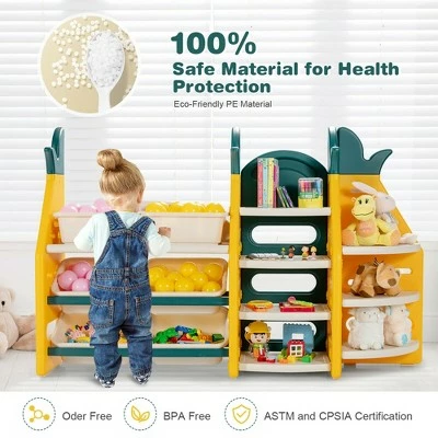 Best Pirce ๐ Costway 3-in-1 Kids Toy Storage Organizer Bookshelf Corner Rack w/ Plastic Bins ๐ 6 Best Pirce ๐ Costway 3-in-1 Kids Toy Storage Organizer Bookshelf Corner Rack w/ Plastic Bins ๐ - Image 4