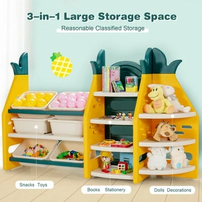 Best Pirce ๐ Costway 3-in-1 Kids Toy Storage Organizer Bookshelf Corner Rack w/ Plastic Bins ๐ 8 Best Pirce ๐ Costway 3-in-1 Kids Toy Storage Organizer Bookshelf Corner Rack w/ Plastic Bins ๐ - Image 6