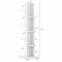 Best reviews of 😉 Costway Open Concept Bookshelf Plant Display Shelf Rack Storage Holder Wooden White ✔️