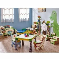 Buy 🧨 Dinosaur Kingdom Bookshelf - Fantasy Fields by Teamson Kids 🛒 -Bookshelves And Bookcases store unnamed file 3032