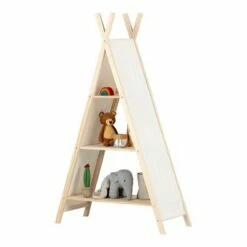 Best Sale 🎉 59.25" Sweedi Tent Shelving Unit Natural Cotton/Pine - South Shore 🛒 -Bookshelves And Bookcases store unnamed file 3062
