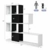 New 👍 Costway 5-Tier Bookshelf Corner Ladder Bookcase Display Storage Rack Black White 🔔 -Bookshelves And Bookcases store unnamed file 3106