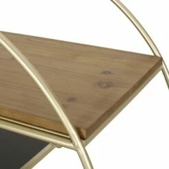 Promo 👏 Cragin Contemporary 3 Shelf Circular Bookcase Black/Gold/Antique - Christopher Knight Home 👍 -Bookshelves And Bookcases store unnamed file 3119