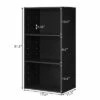 Best Sale ✨ Costway 2 PCS 3 Tier Open Shelf Bookcase Multi-functional Storage Display Cabinet Black 🎁 -Bookshelves And Bookcases store unnamed file 315