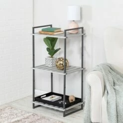 Wholesale 🔥 Honey-Can-Do 3 Tier Square Tube Shelf Gray 👏 -Bookshelves And Bookcases store unnamed file 3189