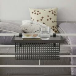 Outlet 😉 Universal Metal Bunk Bed Shelf Gunmetal/Mesh - Saracina Home 🔥