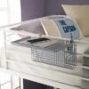 Flash Sale 👍 Universal Metal Bunk Bed Shelf Silver/Mesh - Saracina Home 🤩