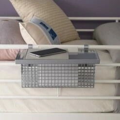 Flash Sale 👍 Universal Metal Bunk Bed Shelf Silver/Mesh - Saracina Home 🤩 -Bookshelves And Bookcases store unnamed file 3204