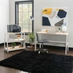 Hot Sale 🎉 30" Holton Bookcase Printer Stand - Linon White ✨ -Bookshelves And Bookcases store unnamed file 3213