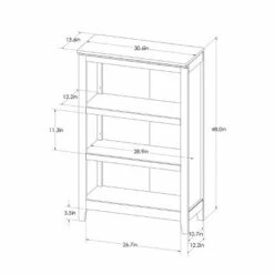 Deals 😀 48" Carson 3 Shelf Bookcase - Threshold™ Espresso 🔔 -Bookshelves And Bookcases store unnamed file 3321