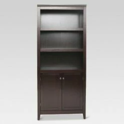 Hot Sale 🔥 72" Carson 5 Shelf Bookcase with Doors - Threshold™ White 🎉 -Bookshelves And Bookcases store unnamed file 3342