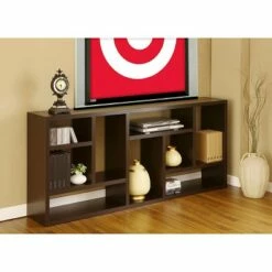 Budget ⭐ 71" Stanza 9 Shelf Bookcase Canyon Cappuccino - HOMES: Inside + Out 💯