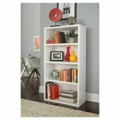 Outlet 😍 58" 4 Shelf Bookshelf White - ClosetMaid 😍