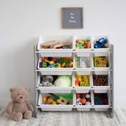 Budget 👍 Toy Storage Organizer with Storage Bins Gray - Humble Crew 🥰 -Bookshelves And Bookcases store unnamed file 338