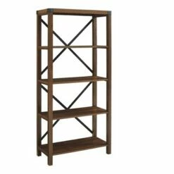 Cheapest ✔️ Sophie Rustic Farmhouse X Frame Bookshelf - Saracina Home Gray Wash 🎁 -Bookshelves And Bookcases store unnamed file 3381