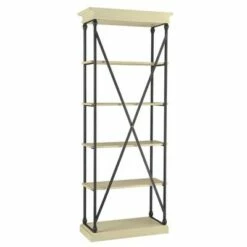 Flash Sale 💯 84" Belvidere 5 Shelf Narrow Bookshelf - Inspire Q Ivory White 💯 -Bookshelves And Bookcases store unnamed file 3386