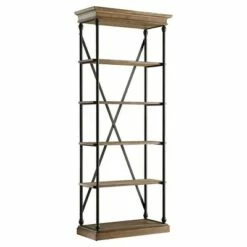 Flash Sale 💯 84" Belvidere 5 Shelf Narrow Bookshelf - Inspire Q Ivory White 💯 -Bookshelves And Bookcases store unnamed file 3389