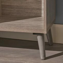 Coupon 🧨 77.32" Elouera Mid Century Bookcase - Christopher Knight Home Grey Oak ⭐ -Bookshelves And Bookcases store unnamed file 3394