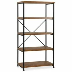 Best deal 🛒 Best Choice Products 5-Tier Rustic Industrial Bookshelf Display Décor Accent w/ Metal Frame, Wood Shelves 😉 -Bookshelves And Bookcases store unnamed file 3417