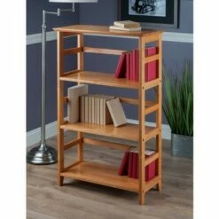 Coupon 💯 42" Studio Bookshelf 3 Tier Honey Brown - Winsome ⭐ -Bookshelves And Bookcases store unnamed file 3466