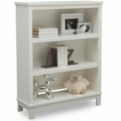 Best Sale 👍 Delta Children Farmhouse Bookcase Textured White ✨ -Bookshelves And Bookcases store unnamed file 3491