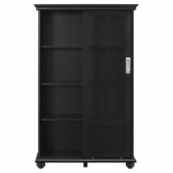 Best reviews of ✔️ Capewood Bookcase with Sliding Glass Doors 51" - Room & Joy Black 😍 -Bookshelves And Bookcases store unnamed file 3502